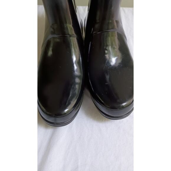 Hunter Boots Rigley Top Quilt Glossy Riding Style Rain Women's Size 7 - Picture 4 of 12